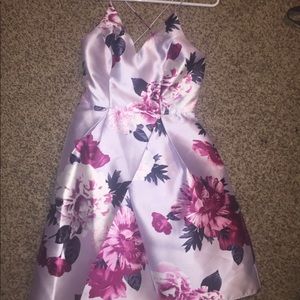 Homecoming Dress, with spaghetti straps.